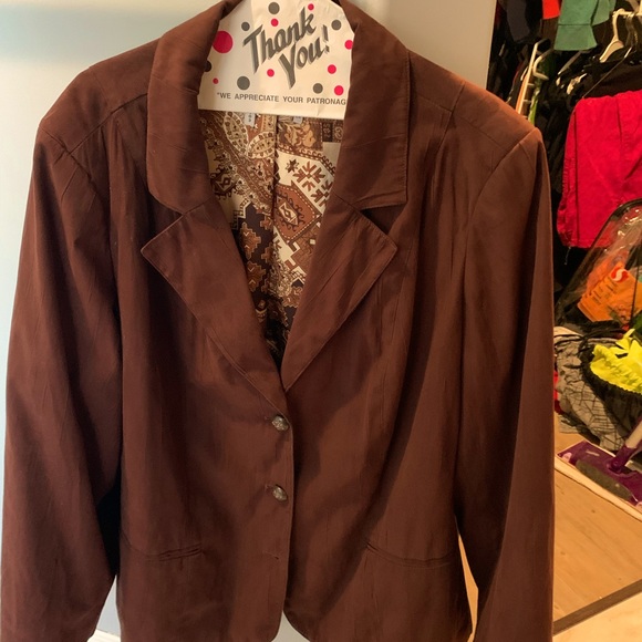Brown Lana Lee - blazer -Super soft - Picture 1 of 3